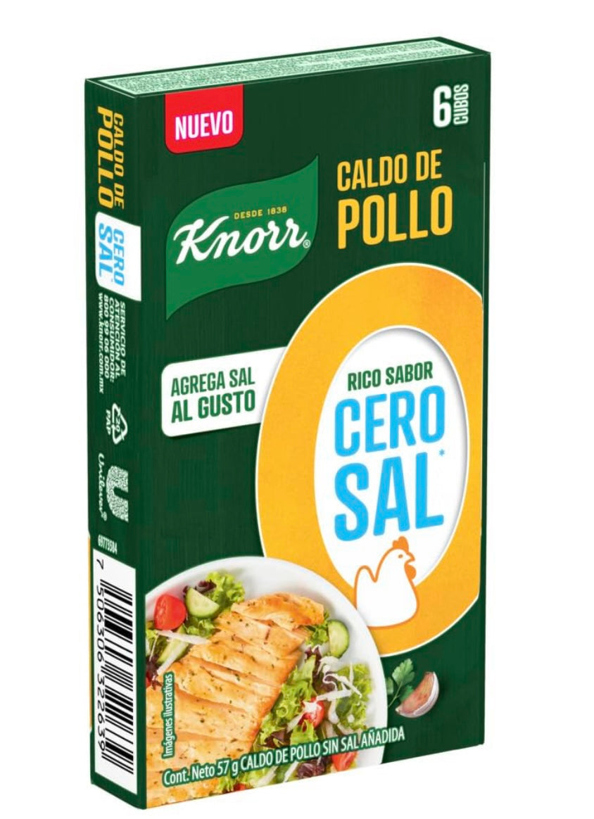 Knorr Caldo de pollo cero sal