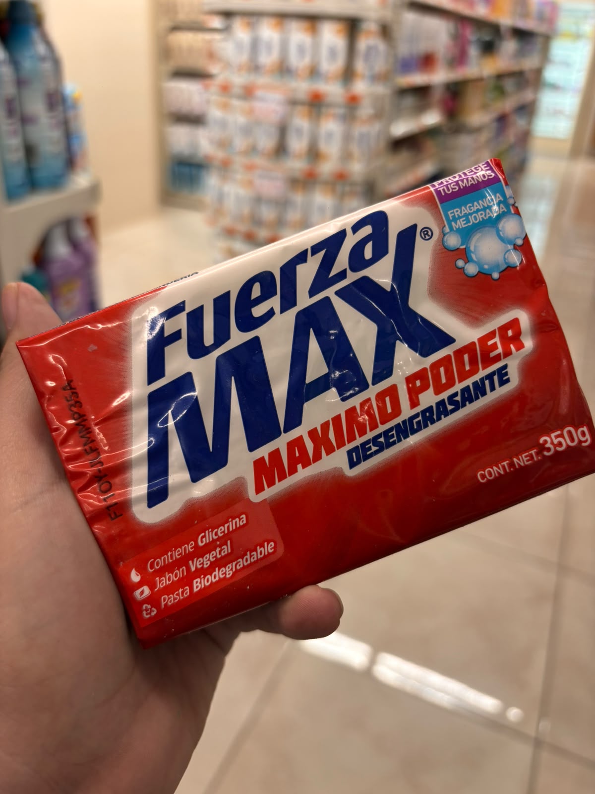 Jabón de lavandería en barra Fuerza Max