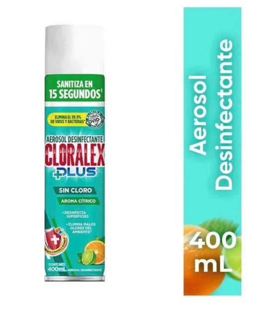 Aerosol desinfectante Cloralex Plus aroma cítrico