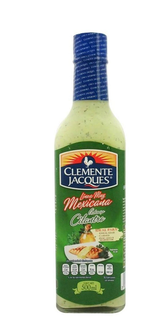 Aderezo Clemente Jacques muy mexicana cilantro 500 ml