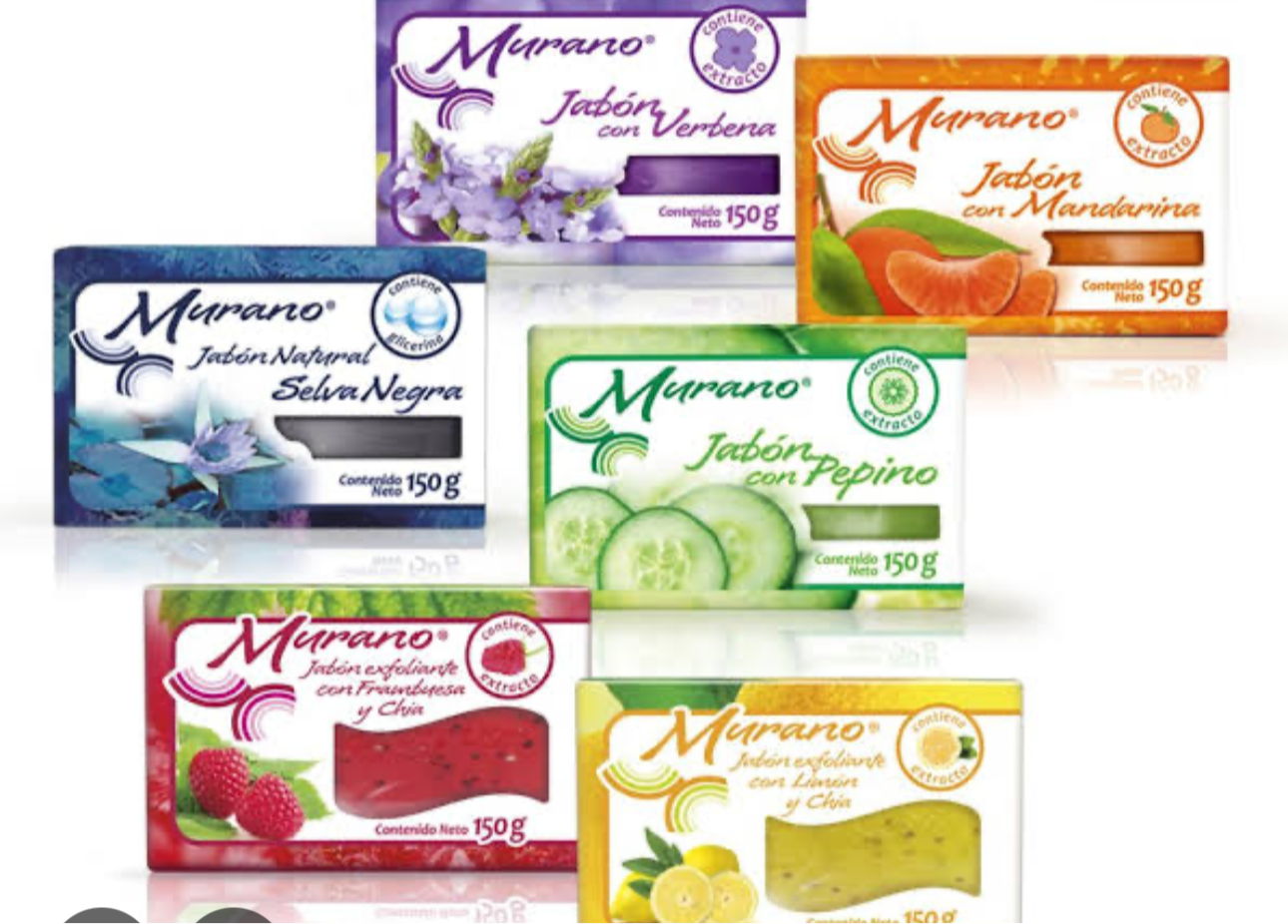 Jabones Murano 🍊🫐🥒🍋‍🟩