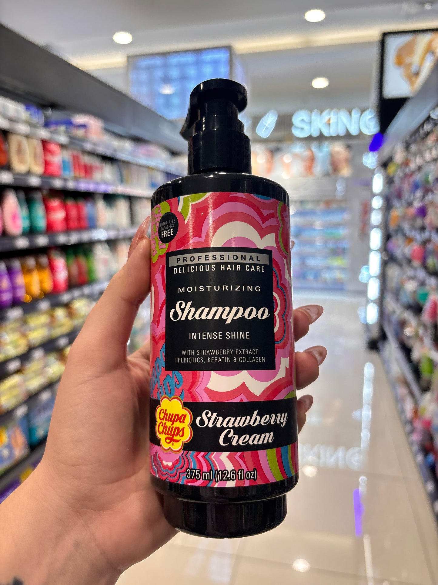 Shampoo fresas 🍓 con crema “Chupa chups”