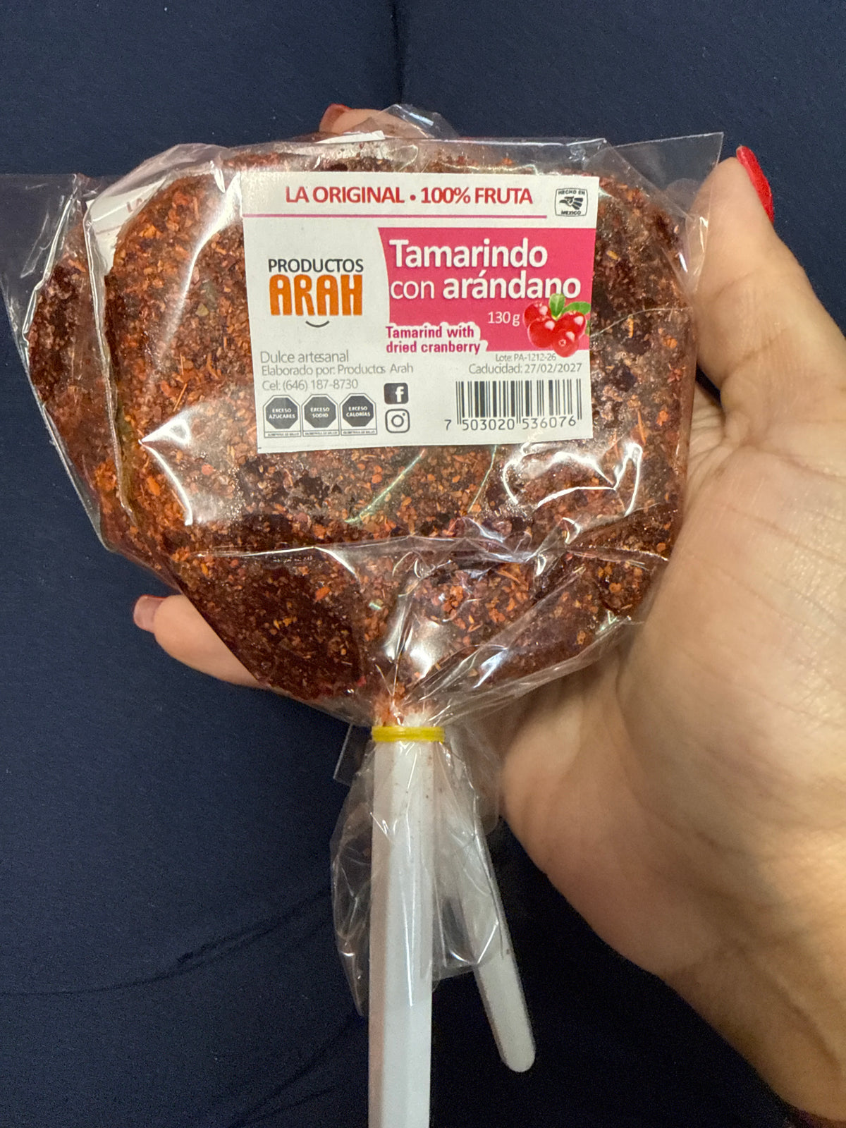 Paletas de tamarindo Productos Arah