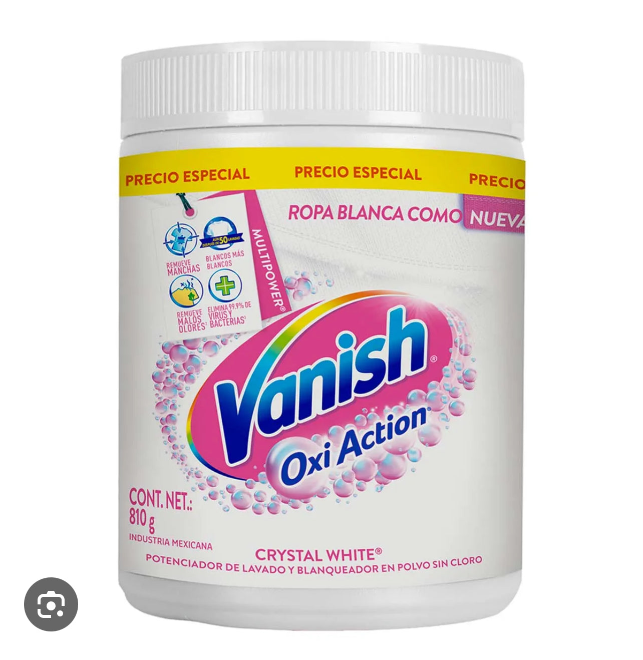 Vanish oxi action