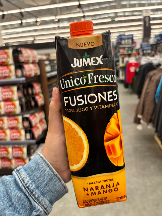 Jumex fusiones 🥭 🍊 mango&naranja