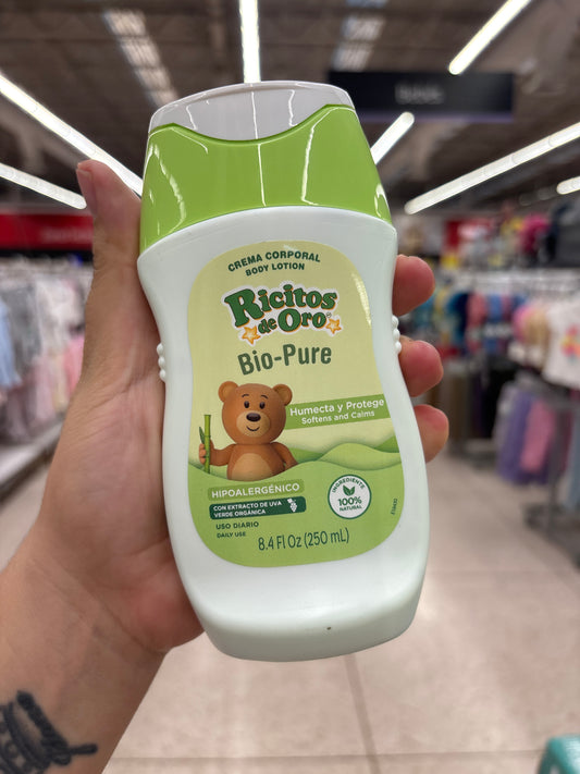 Ricitos de Oro, Crema Bio Pure, con extracto de uva verde orgánica