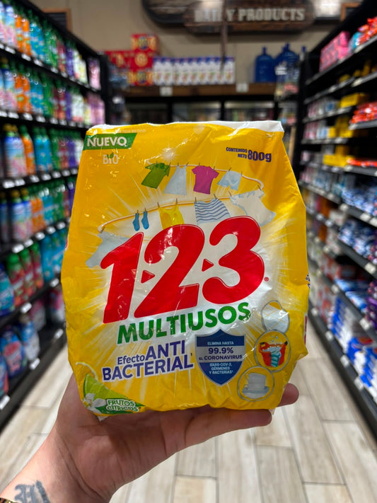 123 detergente en polvo