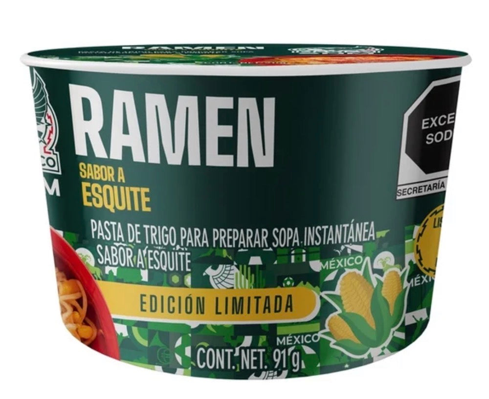 Sopa ramen SNM sabor esquite