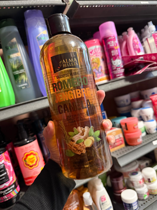 Shampoo Romero jengibre canela