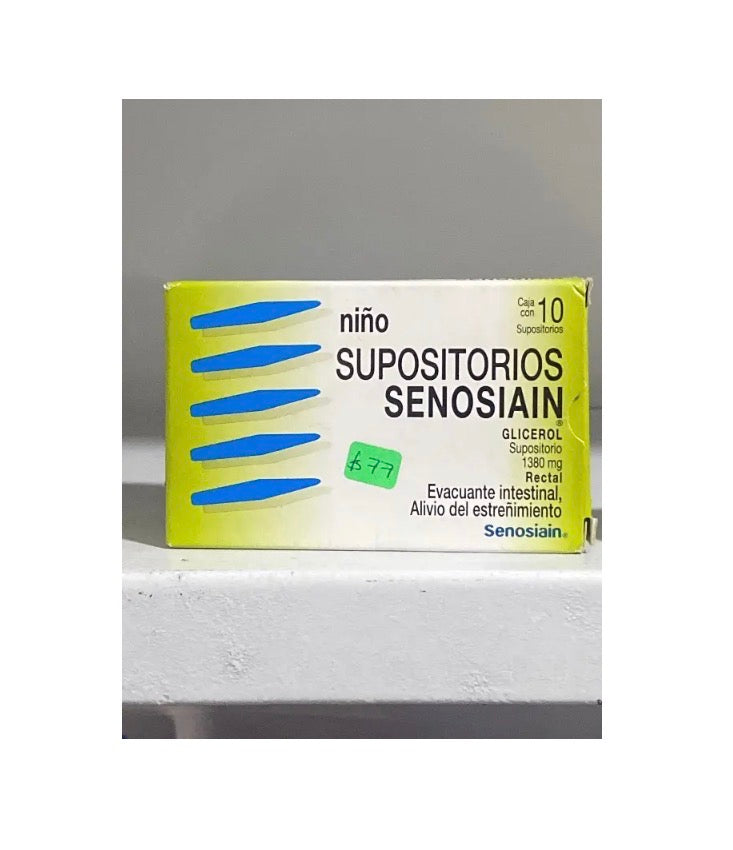 Supositorios Senosiain Glicerol Niño 1380mg