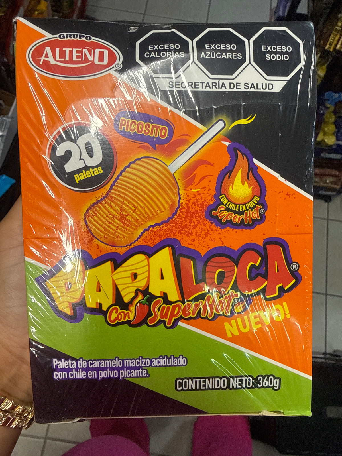 Papa Loca Paletas con Polvo