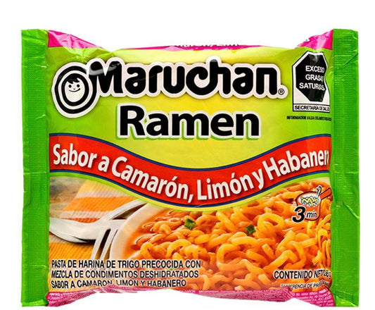 Maruchan Ramen Camaron, limon y habanero