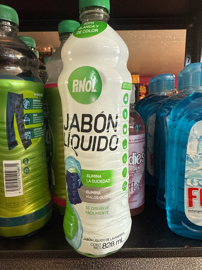 Jabón Líquido Pinol para Ropa Blanca y Color