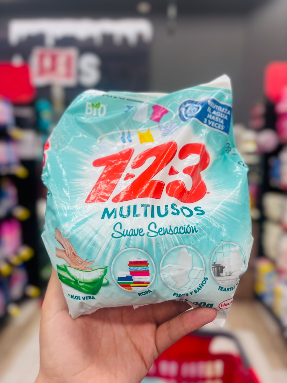 1 2 3 Detergente Polvo