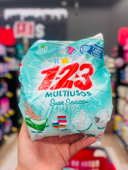 1 2 3 Detergente Polvo