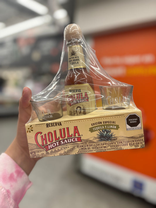 Salsa Cholula tequila y limón 🍋‍🟩 “Edición especial”
