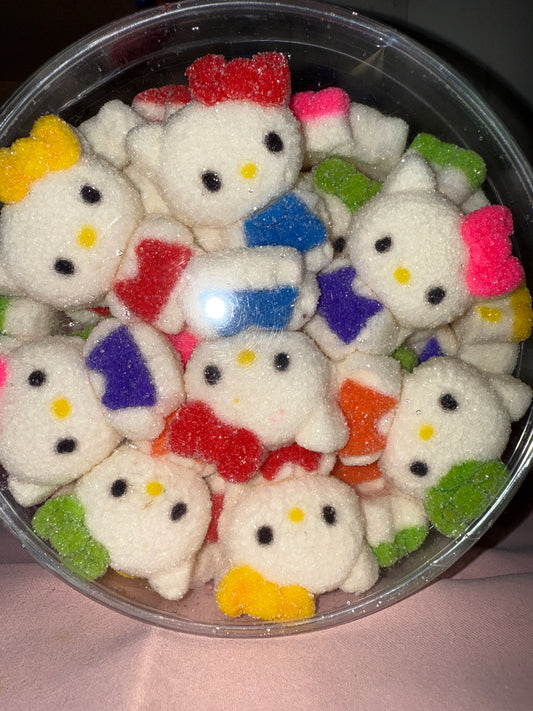Bonbones de Hello Kitty de colores
