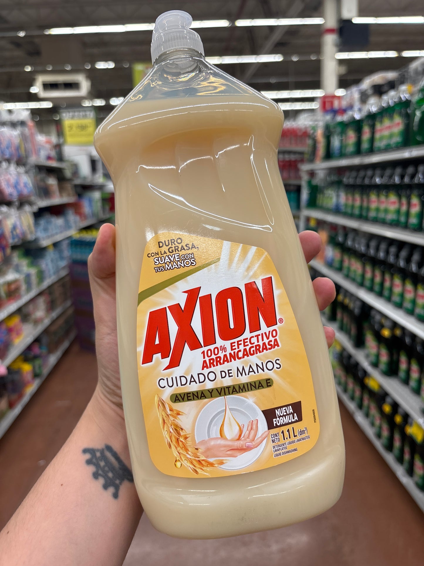 Axion Cuidado de Manos Avena y Vitamina E. 1 liter