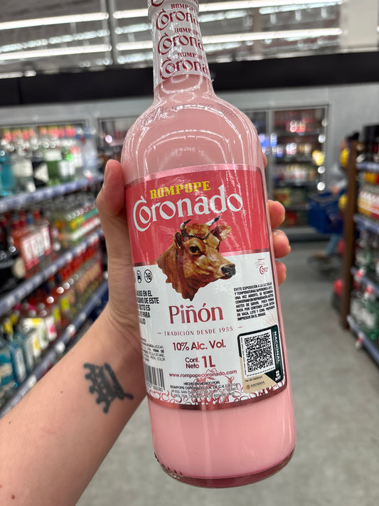 Rompope Coronado sabor piñon 1L