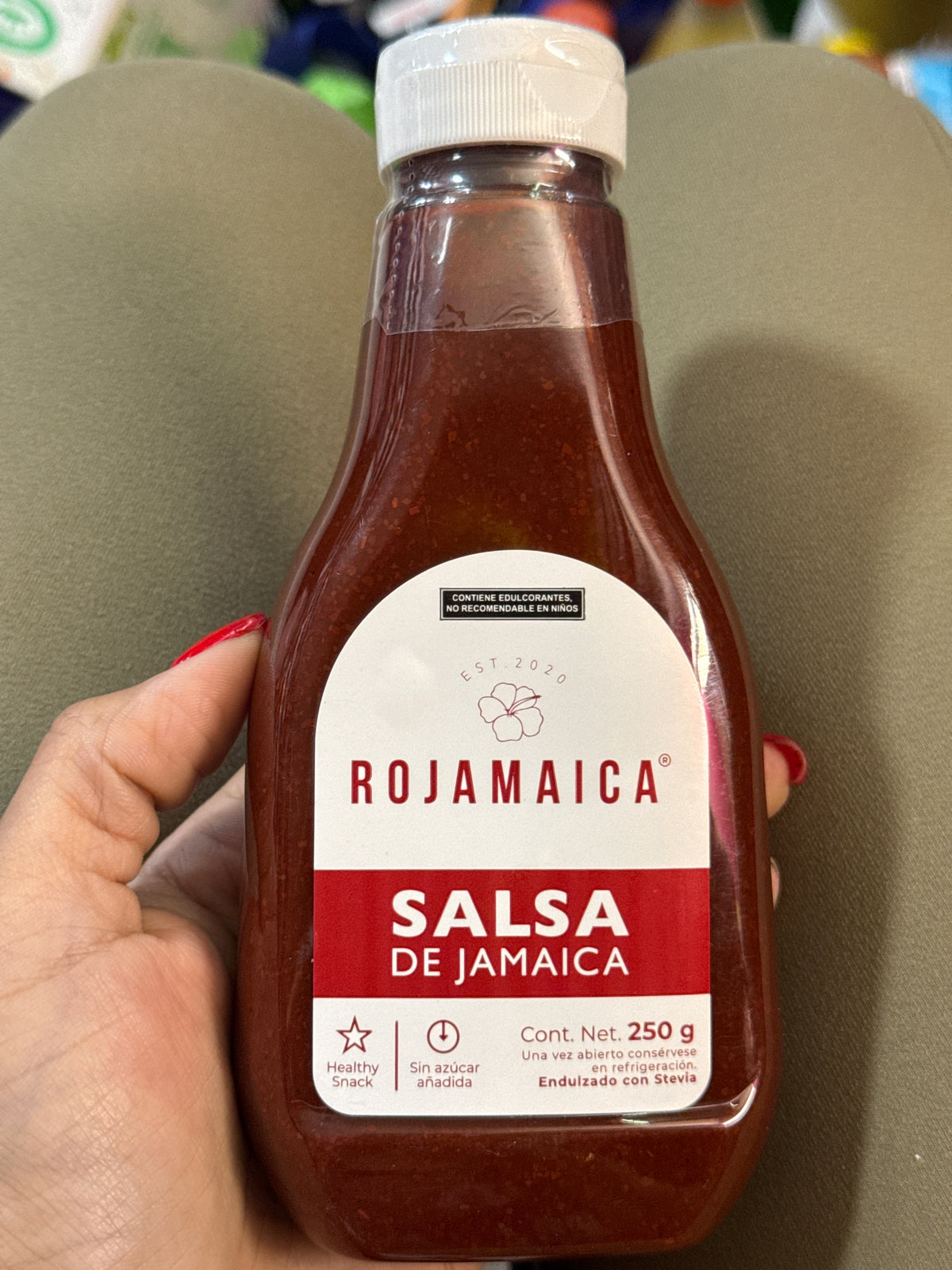 Rojamaica Salsa de Jamaica con stevia