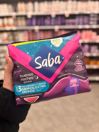 Toallas femeninas panties buenas noches  “Saba “