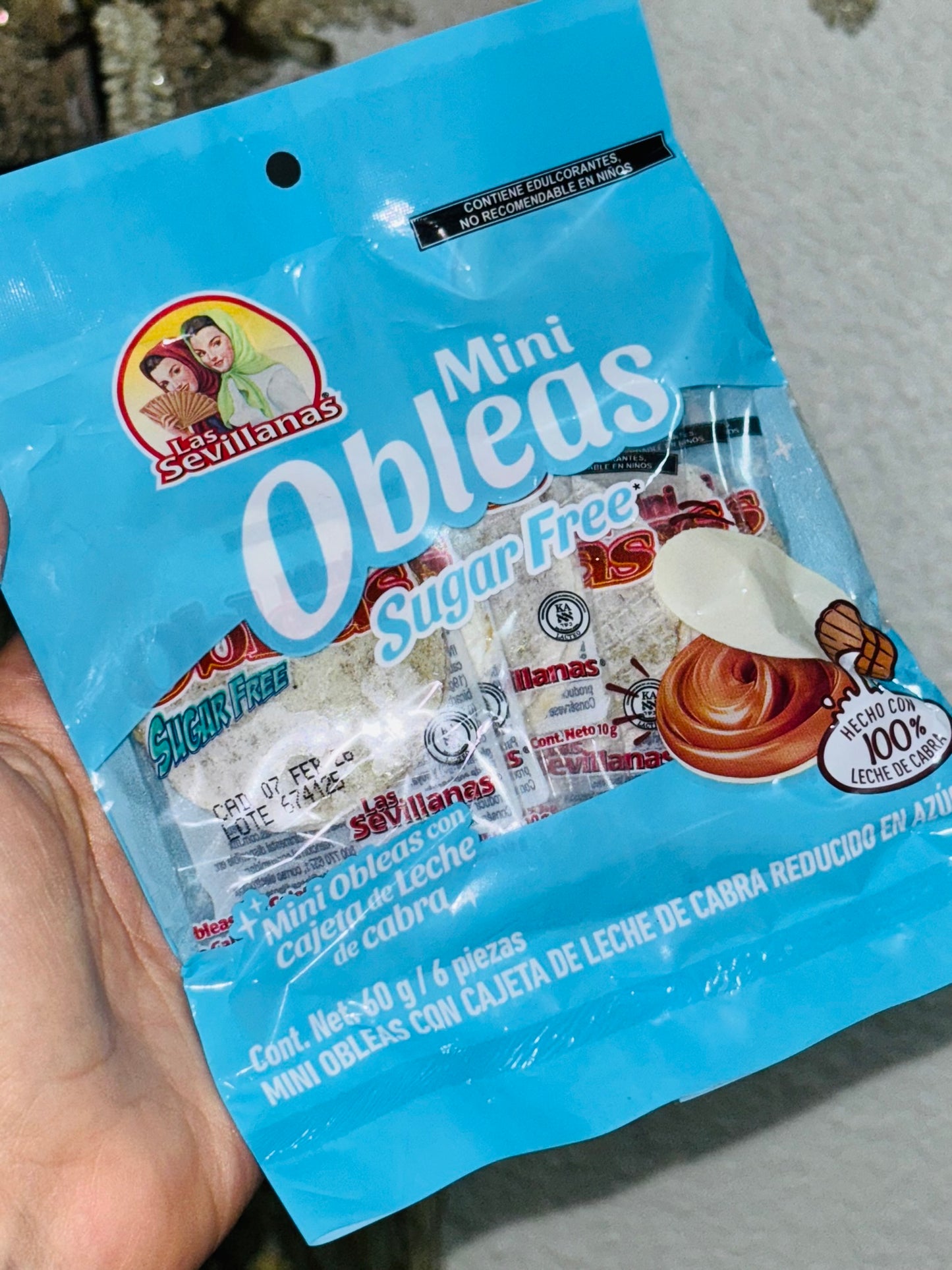 Mini Obleas Sin Azúcar
