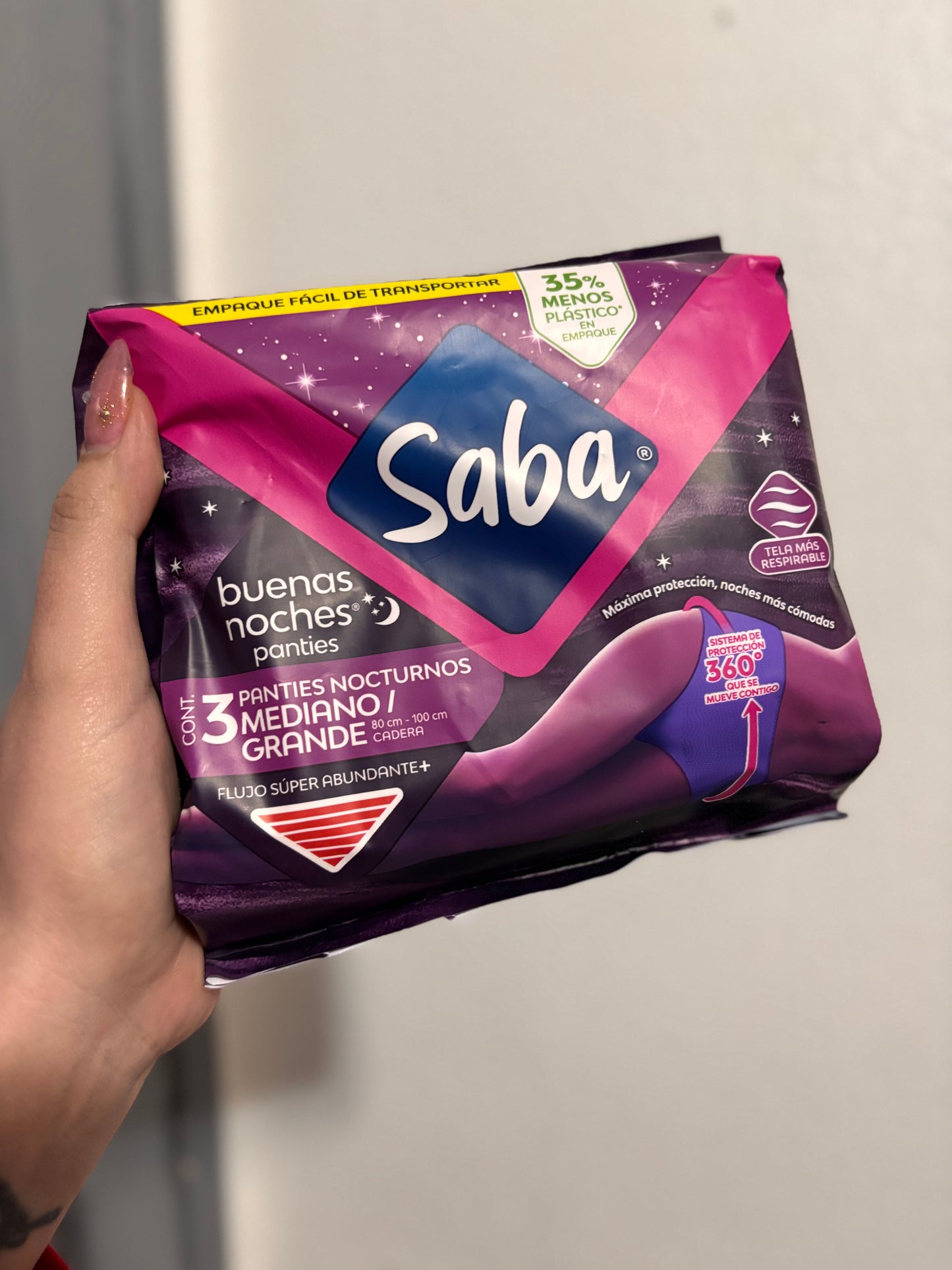 Toallas femeninas panties buenas noches  “Saba “