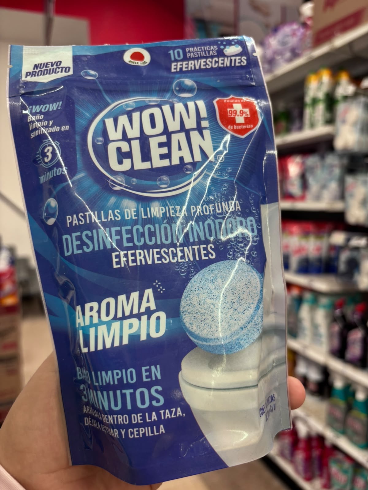 Pastillas efervescentes de limpieza  Wow clean !