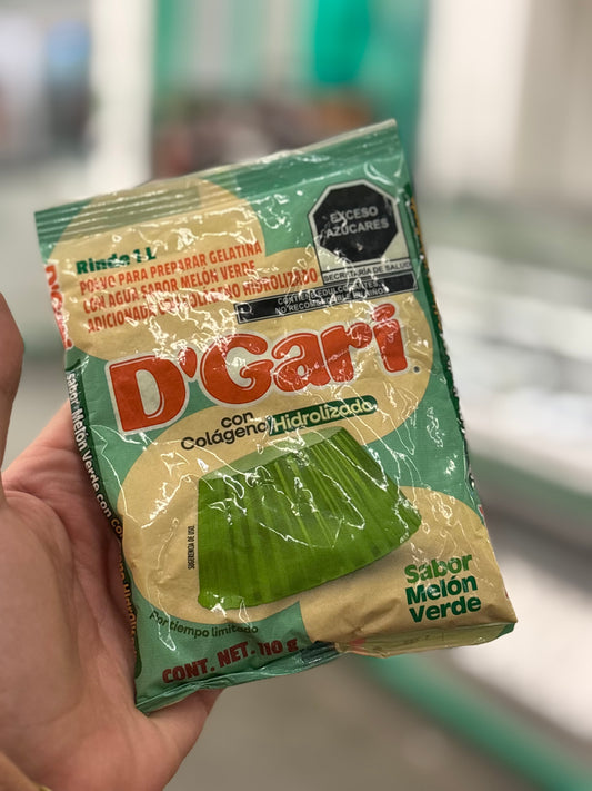 Gelatina con Colageno Hidrolizado “D’Gari” melón verde