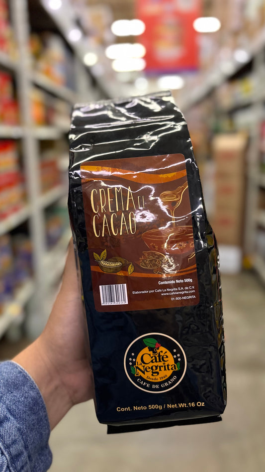 Cafe de grano Crema De Cacao “café la negrita”