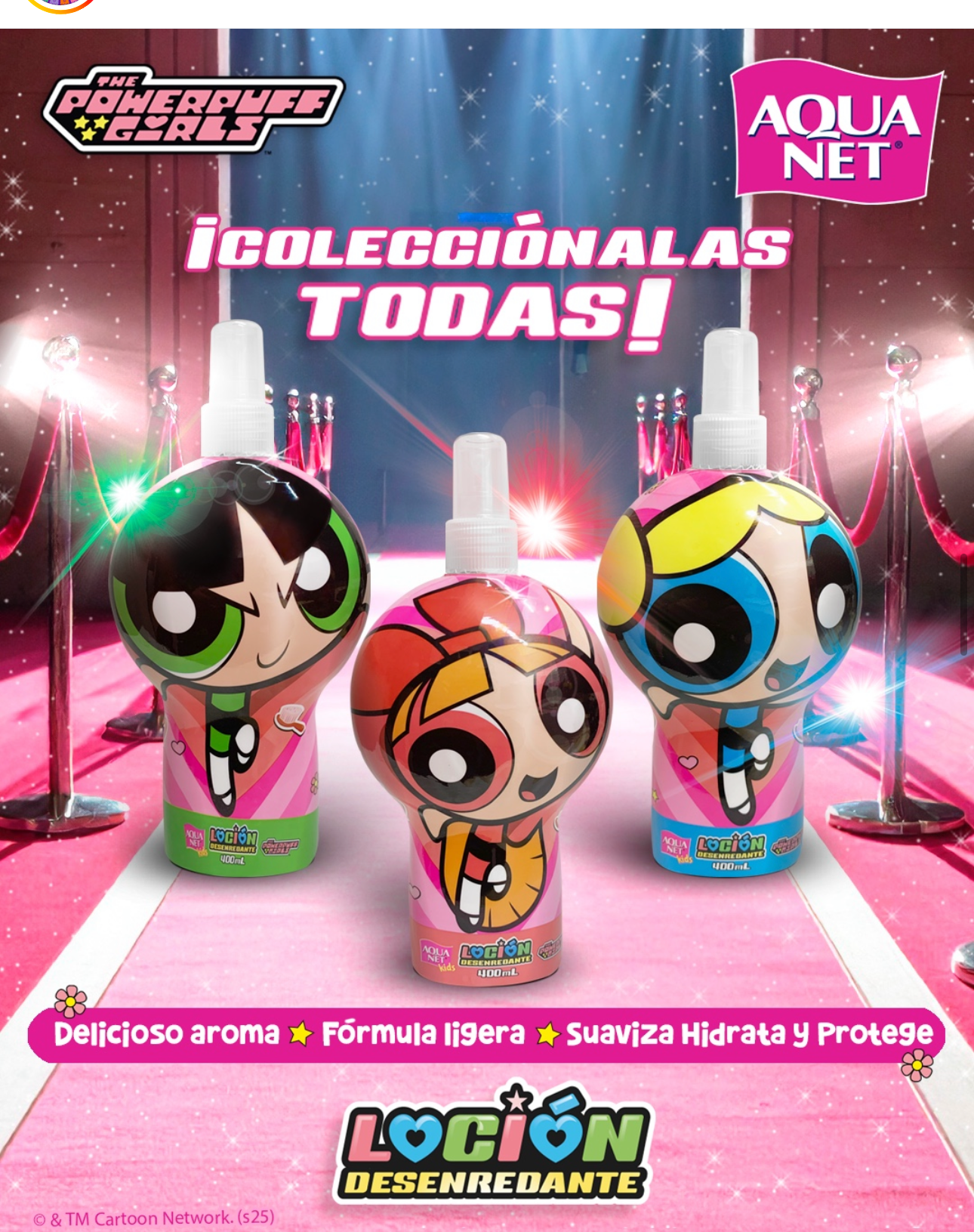 Loción desenredante 💗CHICAS SÚPER PODEROSAS “Aquanetkids”