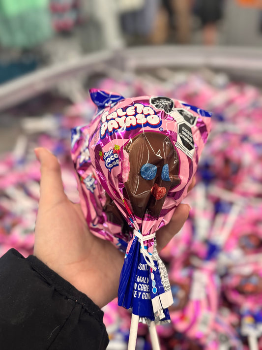 Paleta payaso sabor fresa chocolate