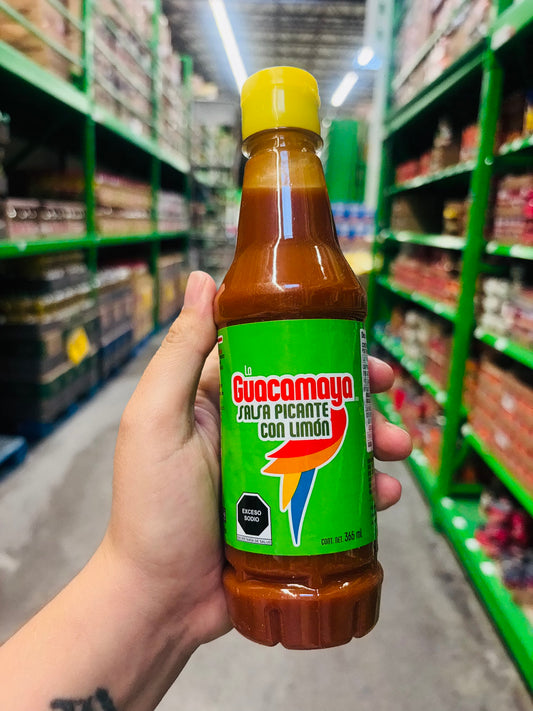 Salsa picante La Guacamaya con limón