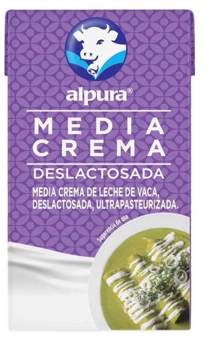 Media crema Alpura deslactosada 250 g