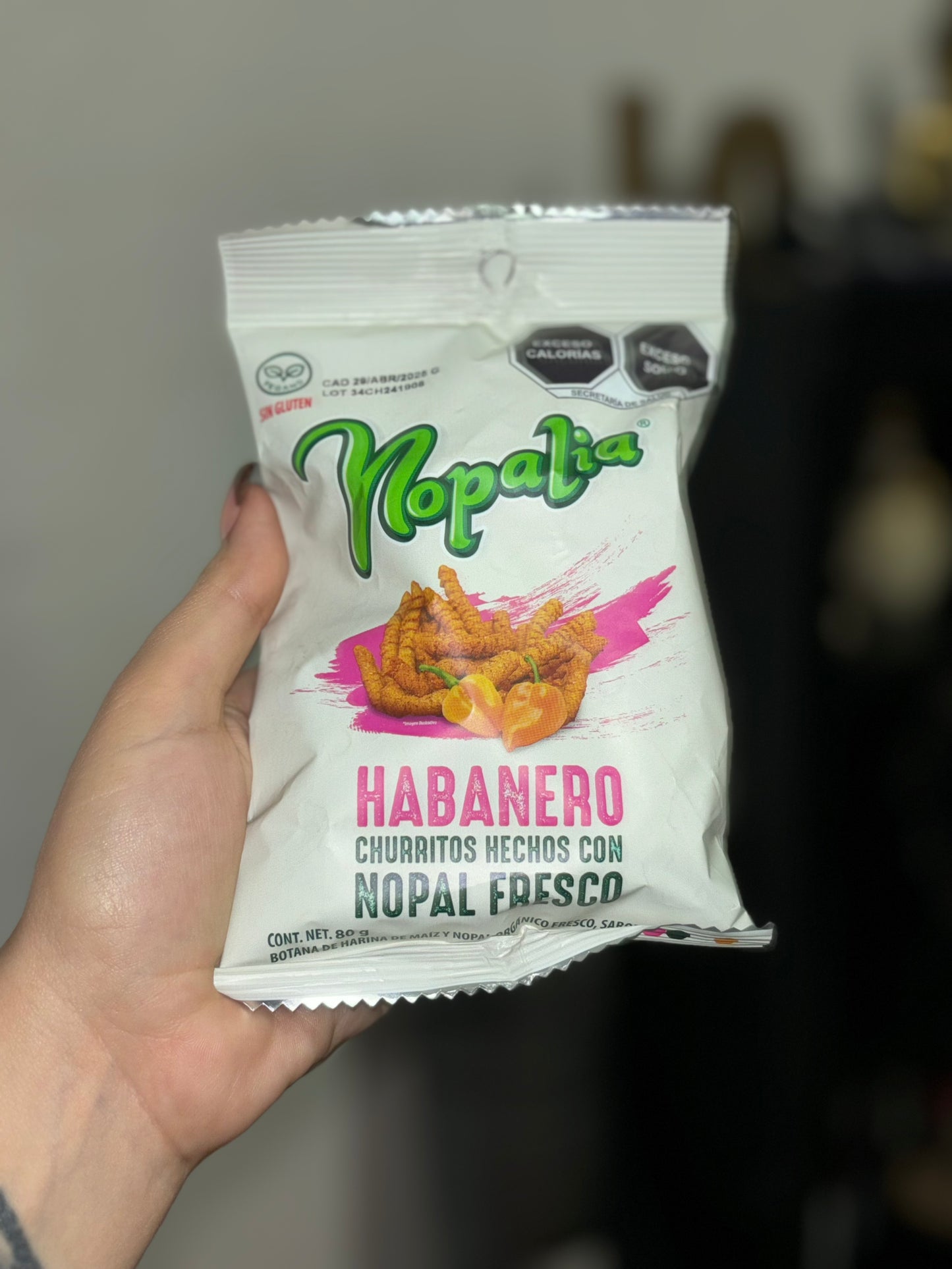 Botana Nopalia Churritos De Nopal Fresco