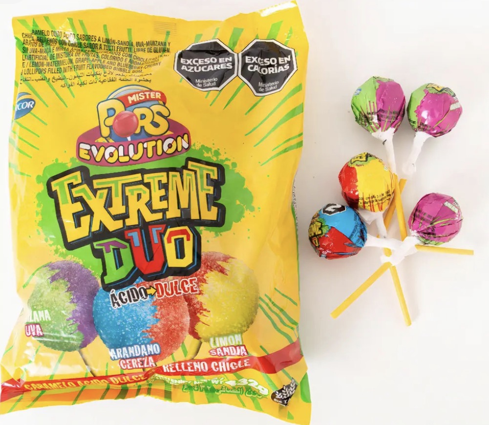 Chupetines Mister Pops Evolution Extreme Duo