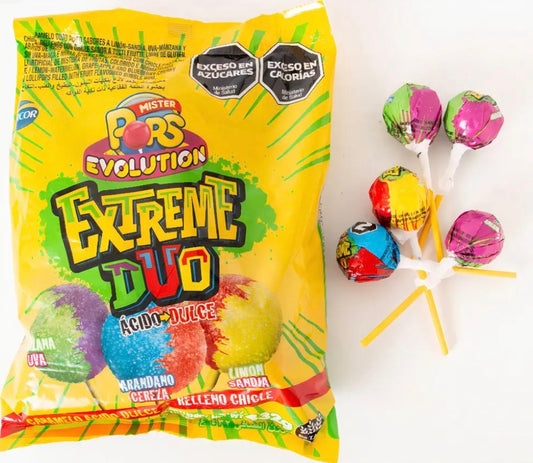 Chupetines Mister Pops Evolution Extreme Duo