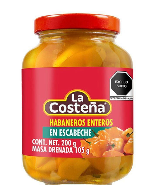 Habaneros enteros en Escabeche La Costeña