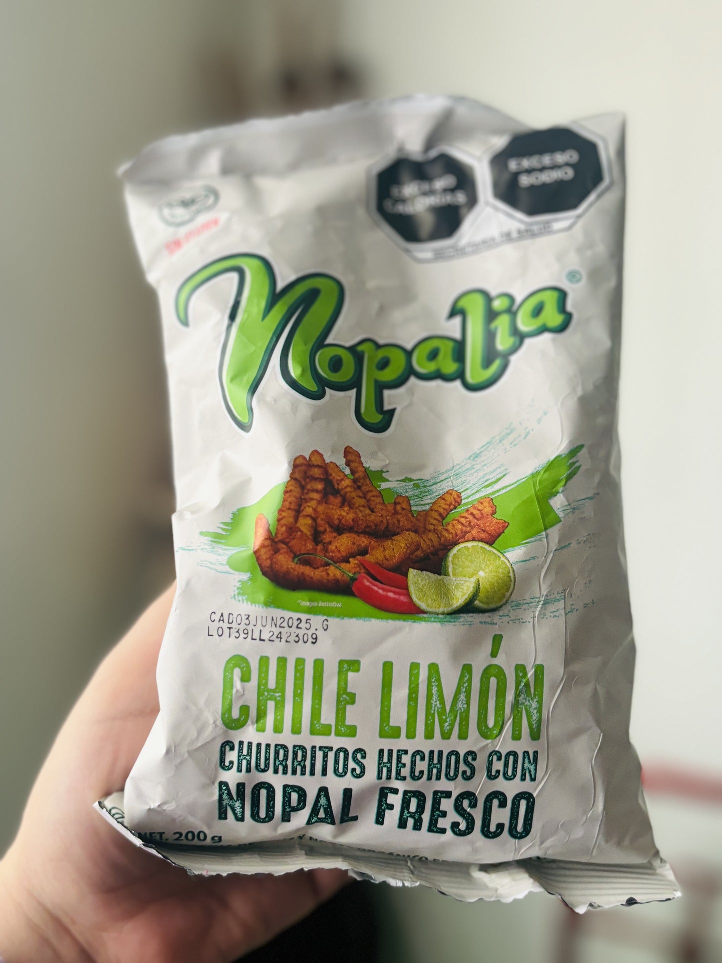 Botana Nopalia Churritos De Nopal Fresco