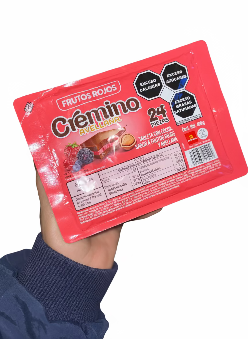 Cremino Avellana & frutos Rojos