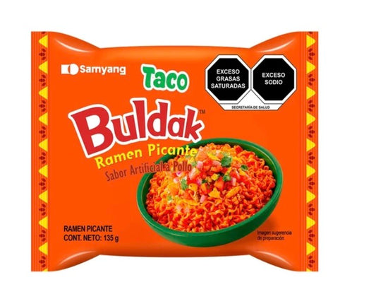 Sopa instantánea Samyang Buldak pollo Taco 135g
