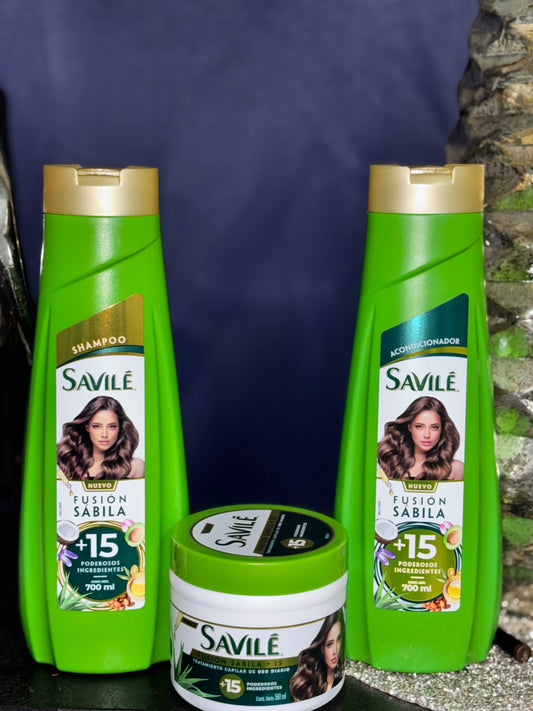 Kit 𝒅𝒆 3 Savile 𝑭𝒖𝒔𝒊𝒐𝒏 𝑺𝒂𝒃𝒊𝒍𝒂 +15 ingredientes 🥥🫒🥑