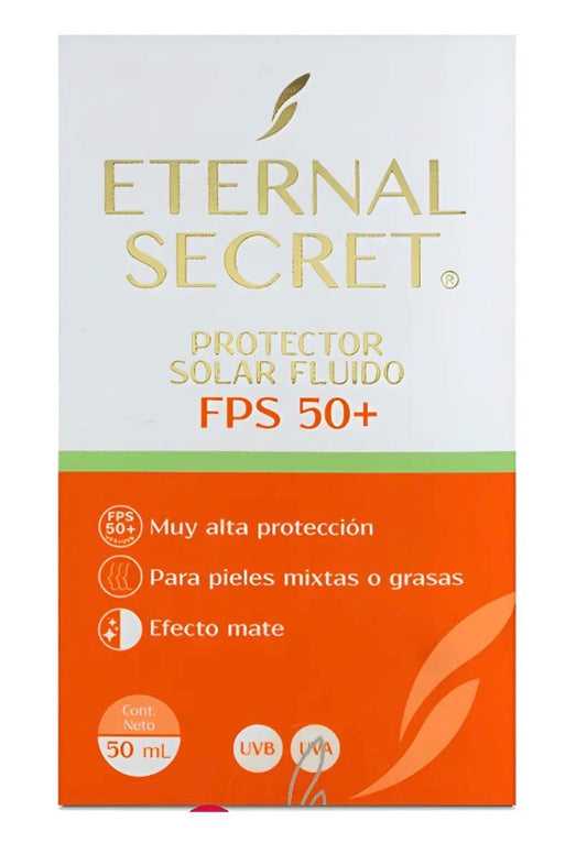 ETERNAL SECRET PROTECCION SOLAR FPS 50+ SUNBLOCK SPF50+ 50gr~ combination or oil