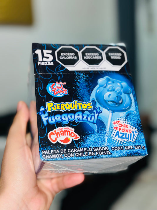 Paleta Puerquitos 🔥 fuego azul