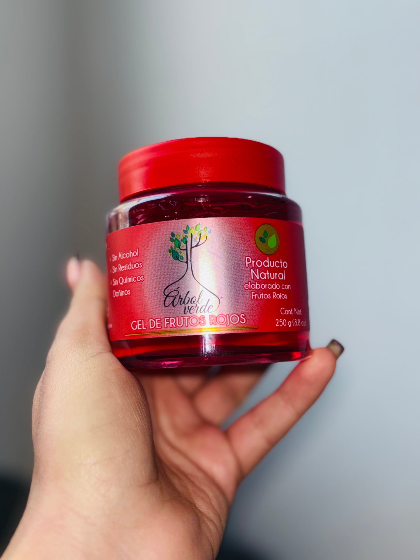 Gel de frutos rojos “árbol verde”