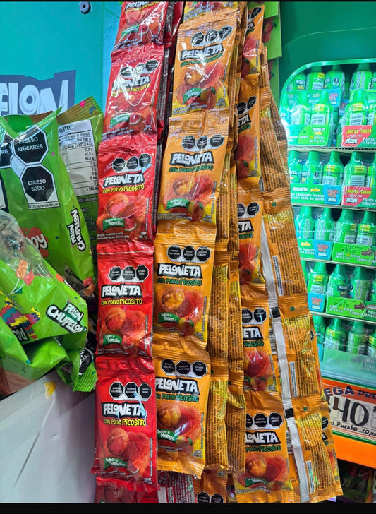 Paleta Peloneta Con Polvito Picosito 20 pz