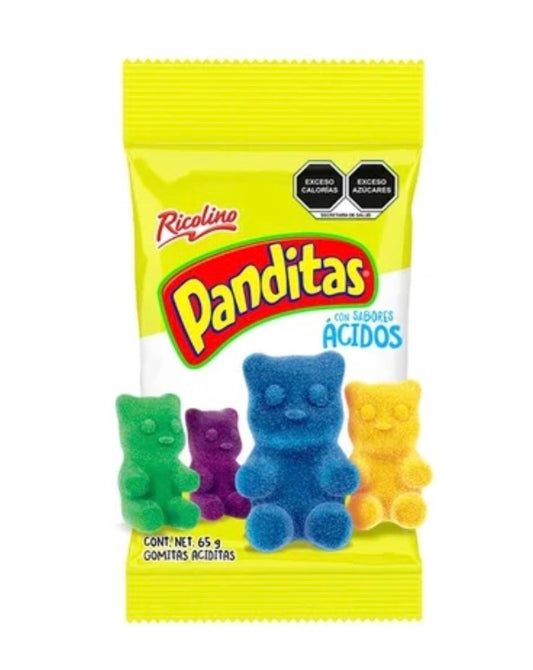 Gomitas Ricolino Panditas ácidos 65 g