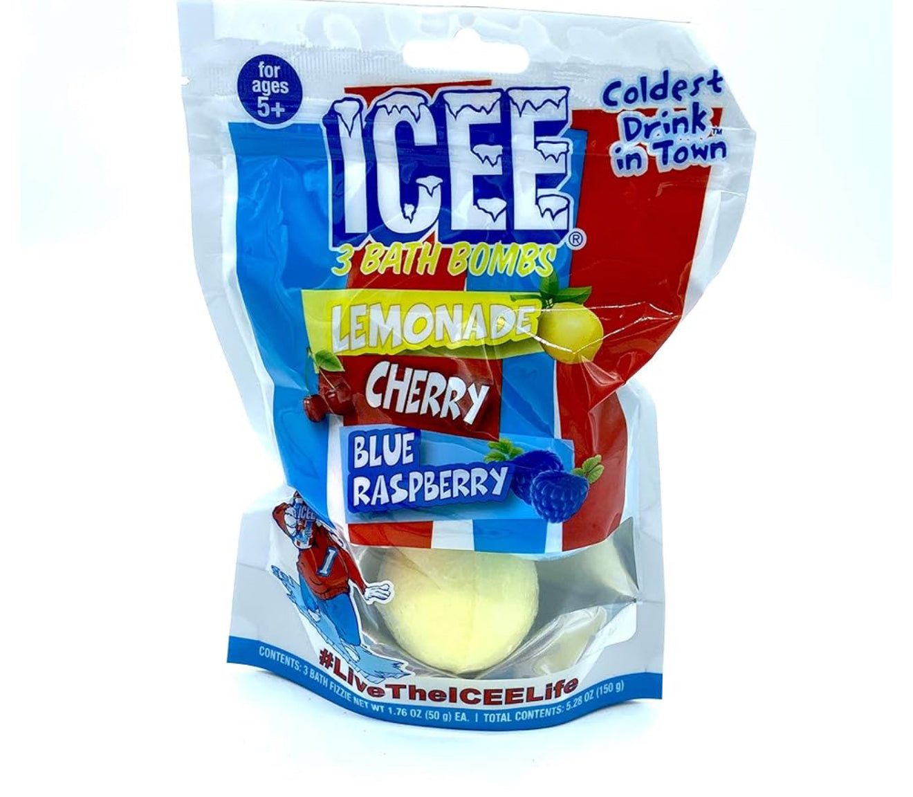 Ice bath bombs