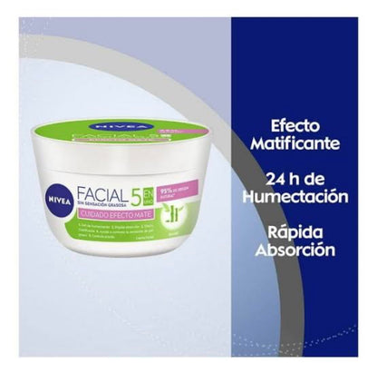 Crema facial Nivea 5 en 1 matificante