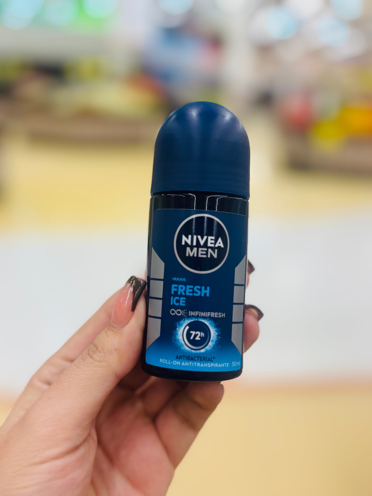 NIVEA MEN FRESH ICE ANTI-PERSPIRANT DEODORANT ROLL-ON 50ML - Plastic Bottle